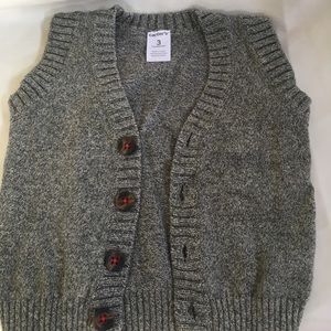 Carter’s Grey sweater vest. With 4 buttons